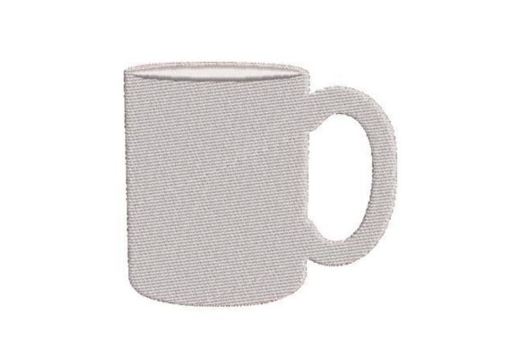 A Cozy Coffee Mug Embroidery Design for Personalized Gifts