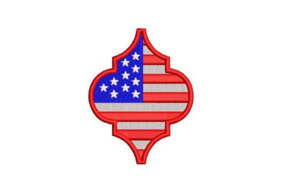 A Designer's Review: Independence Day Holiday Tile Embroidery Design