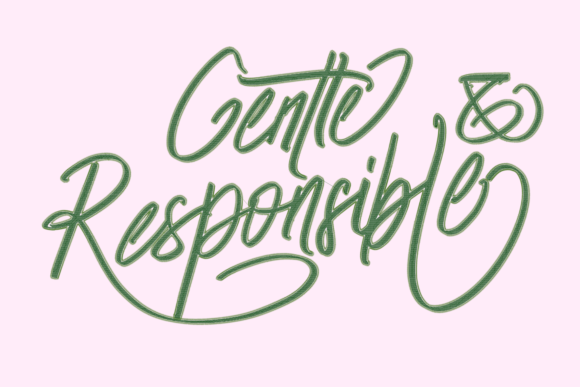 A Designer's Review: The Gentle and Responsible Lettering Embroidery