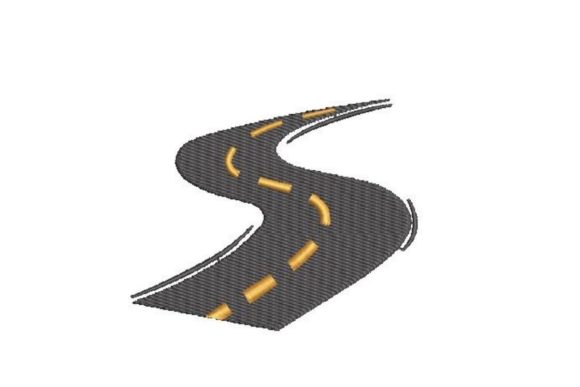 A Designer’s Look at the Curved Road Embroidery File