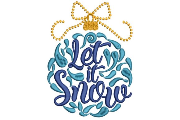 Christmas Ball Let It Snow: A Designer's Review for Craft Fair Products