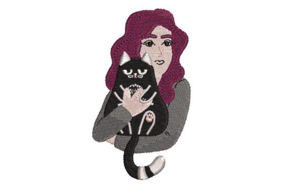 Gothic Girl with Cat: A Designer's Review for Gift Crafters