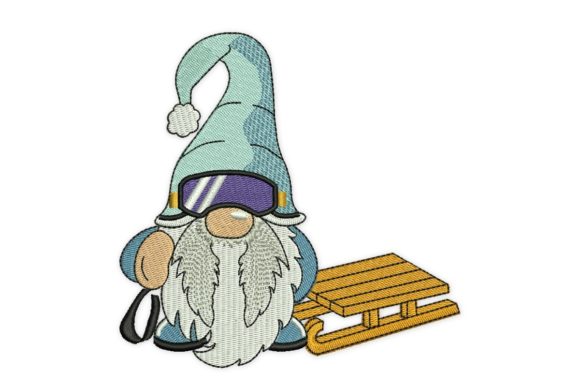 Sled Winter Gnome: A Craft Fair Designer's Perspective
