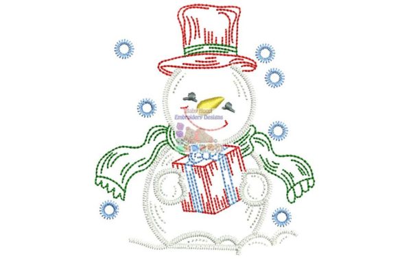 Snowman with Small Gift: A Designer's Review for Personalized Products