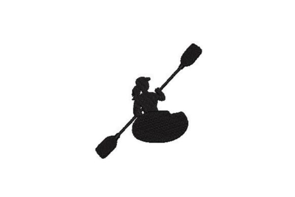 The Kayaker Silhouette Embroidery Design: A Designer's Review