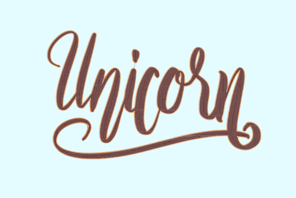 Unicorn Brown Lettering: A Designer's Review for Personalization